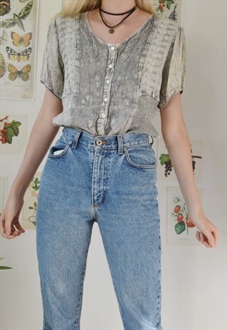 VINTAGE BOHO BLOUSE TOP HIPPY