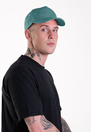ESSENTIAL BLANK BASEBALL HAT CAP - BLUE TEAL