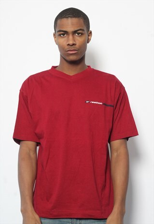 VINTAGE REEBOK LOGO T-SHIRT RED