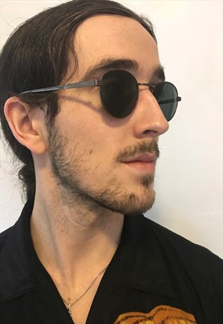 VINTAGE 90S ROUND METAL JOHN LENNON SUNGLASSES