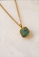 RAY EMERALD AND GOLD VERMEIL PENDANT