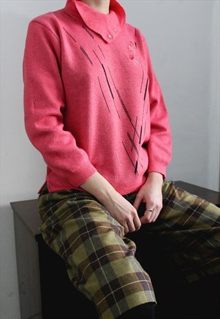 80S VIRGIN WOOL BLEND SWEATER