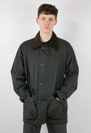 VINTAGE GREEN WAX JACKET