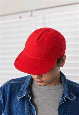 VINTAGE GAP FLEECE BASEBALL CAP LOGO 90S S 3.1