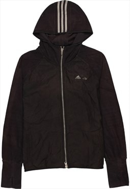 Vintage 90's Adidas Hoodie Sportswear Full Zip Up Black