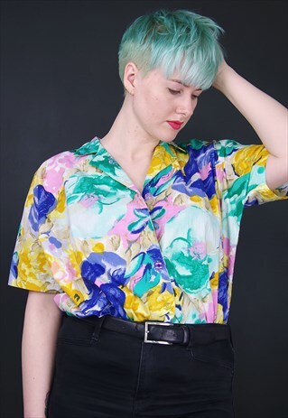 VINTAGE 80S ABSTRACT SHIRT
