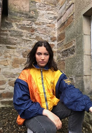 VINTAGE UNISEX OVERSIZED WINDBREAKER FESTIVAL SHELL JACKET