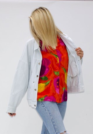 VINTAGE 80'S DISTRESSED DENIM JACKET