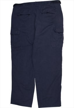 Vintage 90's Wrangler Trousers / Pants Cargo Pockets Navy