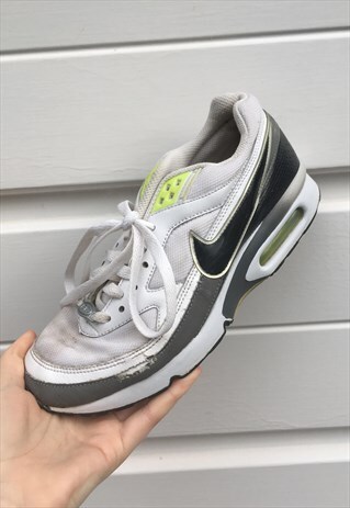 WOMENS NIKE AIR MAX TRAINERS GREY GREEN WHITE RUNNING SHOES