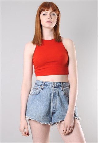 VINTAGE 90S LEVIS CUT OFF DENIM FESTIVAL SHORTS