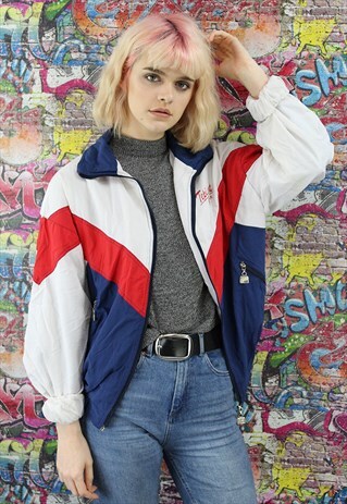 VINTAGE 90S SHELL JACKET / WINDBREAKER. UNISEX SPORTSWEAR.