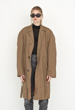 VINTAGE BROWN RETRO COAT