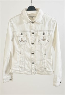 VINTAGE 90S denim jacket in white