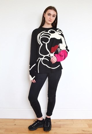 VINTAGE ICEBERG LOONEY TOON CARTOON FELT BOLD SLOUCH JUMPER