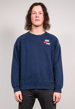 90'S VINTAGE NIKE NAVY BLUE SWEATSHIRT JUMPER