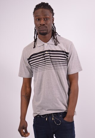 CARHARTT MENS VINTAGE POLO SHIRT MEDIUM GREY 90S