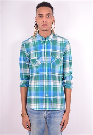 MENS VINTAGE FLANNEL SHIRT MEDIUM MULTI 90'S