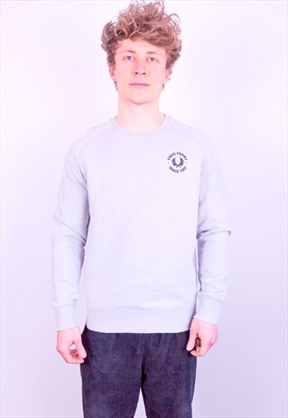 VINTAGE FRED PERRY SWEATSHIRT IN GREY