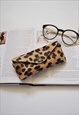 Nephele Leather Glasses Sunglasses Case Animal Leopard Print