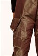 STRAIGHT BROWN CARGO PANTS