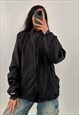 VINTAGE STARTER BLACK FULL ZIP TRACK JACKET WINDBREAKER