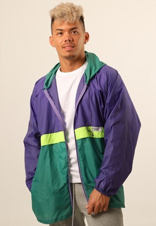 VINTAGE PUMA LIGHTWEIGHT WINDBREAKER FESTIVAL JACKET