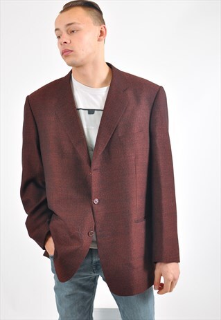 VINTAGE 90'S TWEED BLAZER JACKET