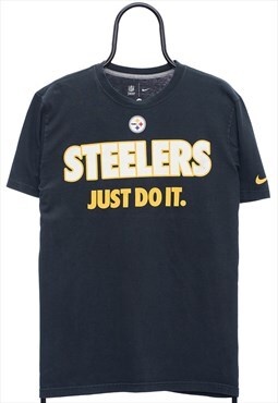 Vintage Nike NFL Pittsburgh Steelers Black TShirt Mens