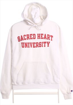 Champion 90's Sacred Heart University Hoodie Small White