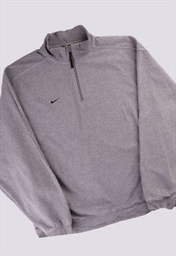 Vintage   Sweatshirt Grey XLarge Nike Quarter Zip