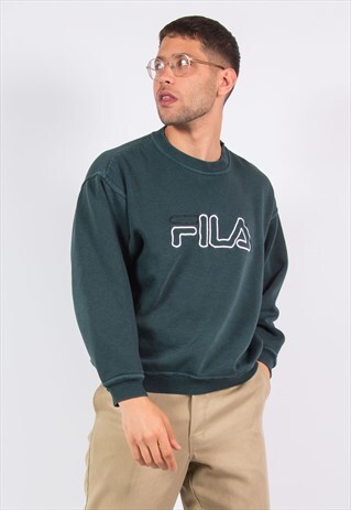 VINTAGE FILA SWEATSHIRT SPELL OUT LOGO