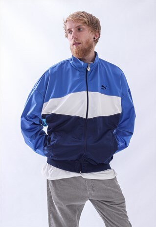 VINTAGE MENS PUMA TRACK TOP SUIT JACKET