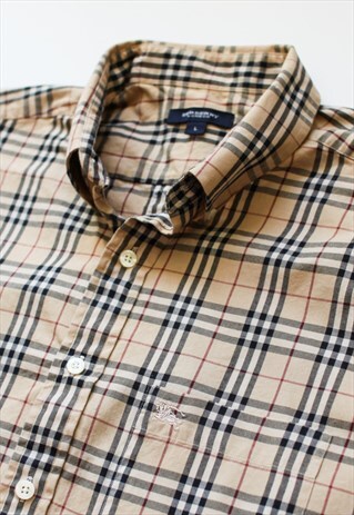 VINTAGE BEIGE BURBERRY NOVA CHECK SHIRT