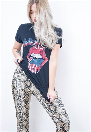 THE ROLLING STONES '78 TOUR TEE - BLACK