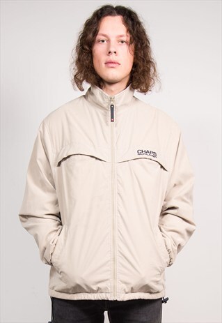 VINTAGE 90'S BEIGE RALPH LAUREN CHAPS FLEECE LINED JACKET