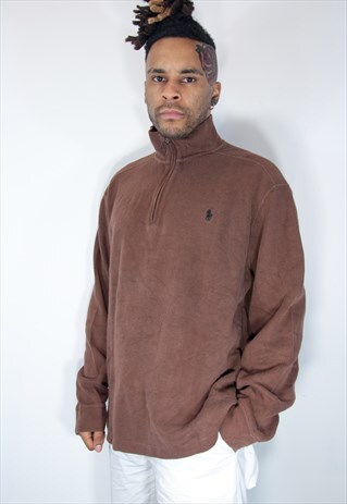RALPH LAUREN 1/4 ZIP SWEATSHIRT