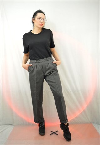 VINTAGE STRAIGHT GREY TROUSERS / UNISEX