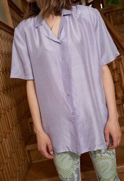 90's Lilac Basler Sil k Shirt