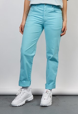 VINTAGE 90'S GUESS JEANS TURQUOISE JEANS