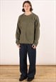 VINTAGE CHAPS JUMPER MEN'S KHAKI GREEN