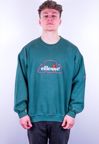 VINTAGE ELLESSE SWEATSHIRT IN GREEN