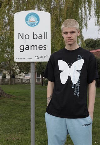 BLACK BUTTERFLY T-SHIRT