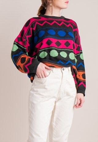 VINTAGE GEOMETRIC JUMPER