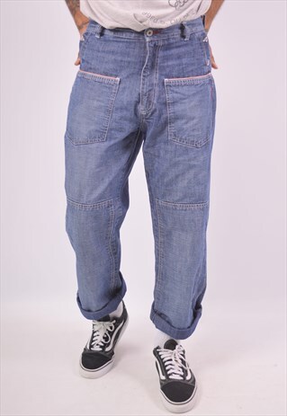 VINTAGE REPLAY JEANS STRAIGHT BLUE