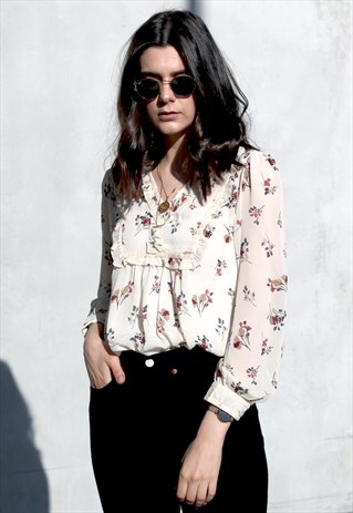 BLOSSOM RUFFLED BLOUSE
