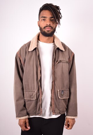 MENS VINTAGE JACKET MEDIUM BROWN 90S