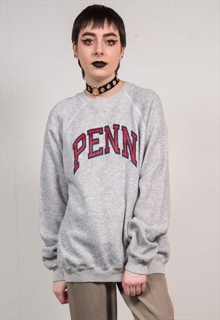 VINTAGE 90'S GREY PENN STATE COLLEGE USA SWEATSHIRT