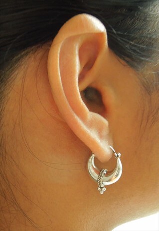 STERLING SILVER HOOP EARRINGS