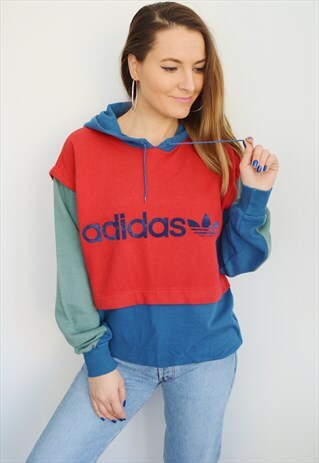 RARE 80'S ADIDAS TREFOIL VINTAGE SWEATSHIRT/HOODIE